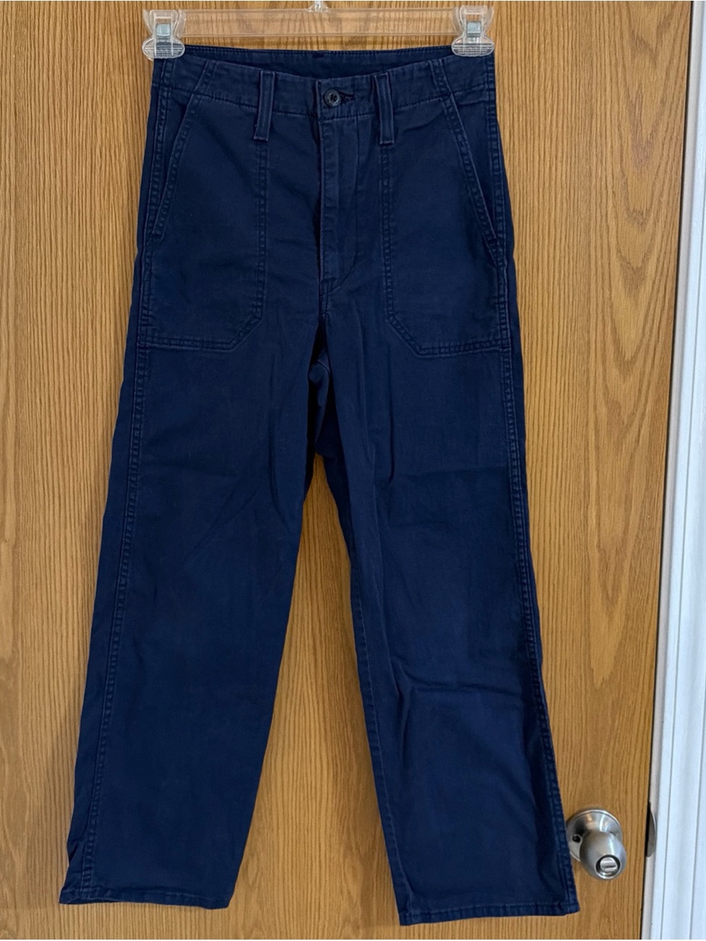 Levi’s A0981-0006 Women’s 26 Navy Blue High Rise Utility Straight Leg Pants